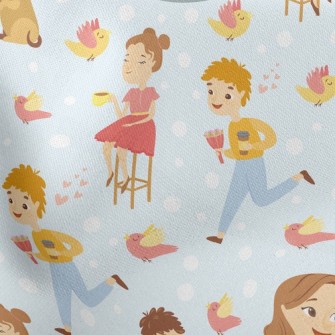 Leisurely Afternoon Tea People Stretch Ponte