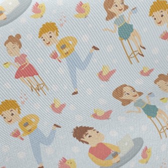 Leisurely Afternoon Tea People Twill