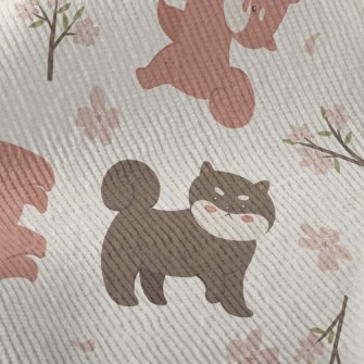 Cute Serious Akita Dog Standard Corduroy