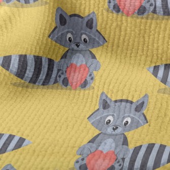 Striped Raccoon Heart Terry