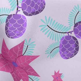 Christmas Floral Decoration Stretch Ponte