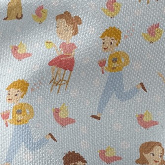 Leisurely Afternoon Tea People Waterproof Canvas