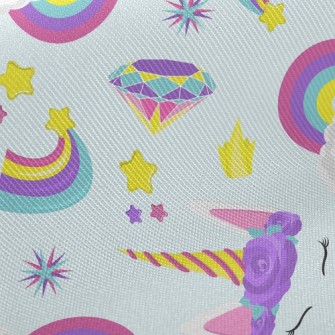 Colorful Rainbow Unicorn Twill