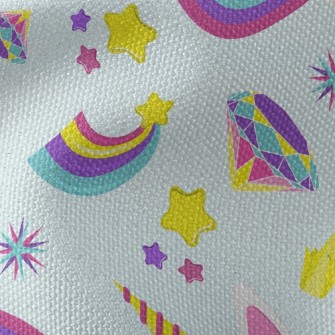 Colorful Rainbow Unicorn Waterproof Canvas