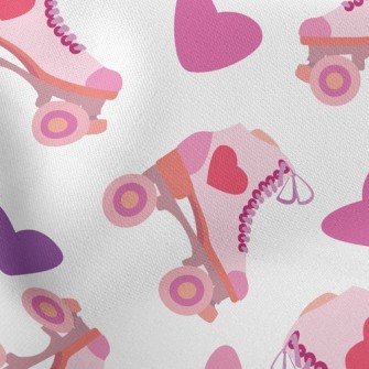 Love Roller Skates Stretch Ponte