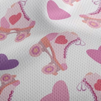 Love Roller Skates Athletic Mesh Flat Back