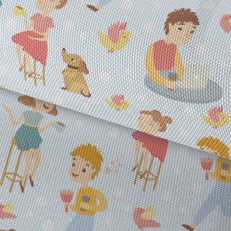 Leisurely Afternoon Tea People Waterproof Oxford