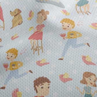 Leisurely Afternoon Tea People Athletic Mesh Flat Back