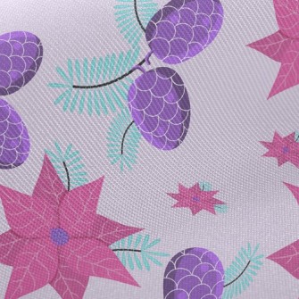 Christmas Floral Decoration Twill