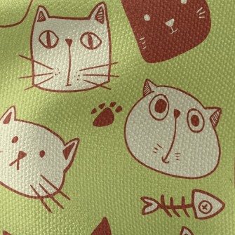 Disdain Expression Kitten Waterproof Canvas