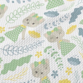 Kitten Wears Elegant Dotted Ou Birdseye Piqué