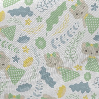 Kitten Wears Elegant Dotted Ou Twill