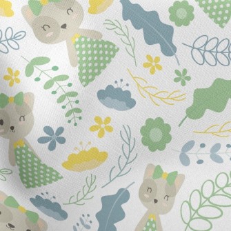 Kitten Wears Elegant Dotted Ou Stretch Ponte