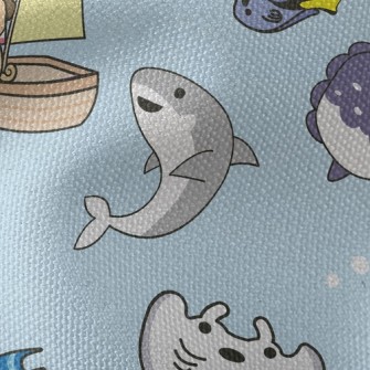 Shark Ray Sunfish Waterproof Canvas