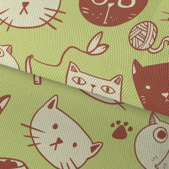 Disdain Expression Kitten Waterproof Oxford