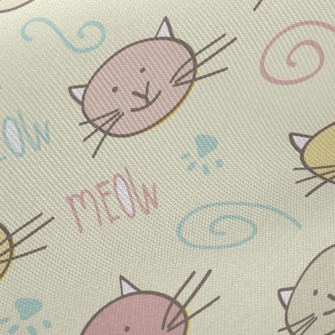 Daze Little Cat With Eyes Twill
