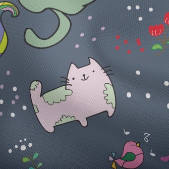 Psychedelic Cats And Birds Dobby