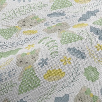 Kitten Wears Elegant Dotted Ou Performance Linen