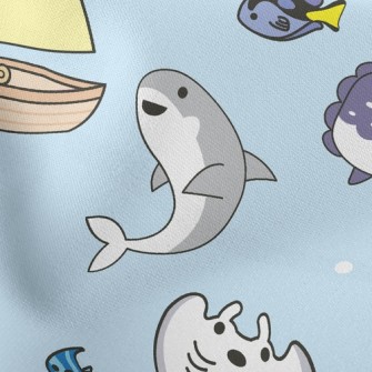 Shark Ray Sunfish Stretch Ponte