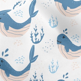Leisurely Whale Watching Micro Fleece
