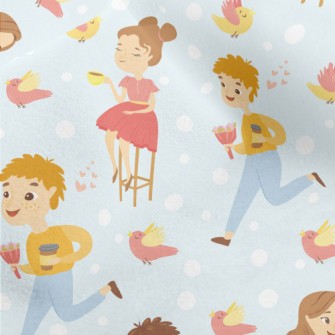 Leisurely Afternoon Tea People Micro Fleece