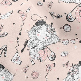 Girl Loves Dog Micro Fleece