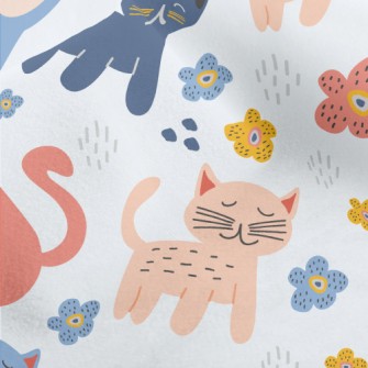 Kids Doodle Cat Micro Fleece