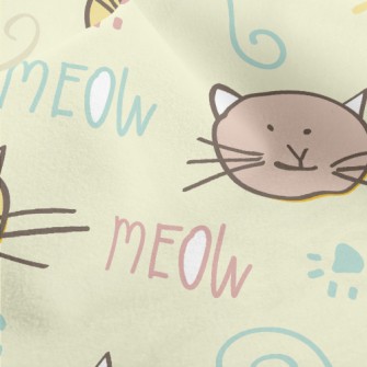 Daze Little Cat With Eyes Micro Fleece