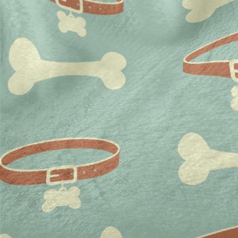 Dog Collar With Bones Minky