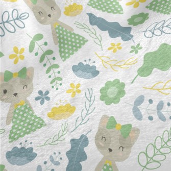 Kitten Wears Elegant Dotted Ou Minky