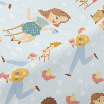 Leisurely Afternoon Tea People Piqué