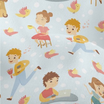 Leisurely Afternoon Tea People Lightweight Performance Linen