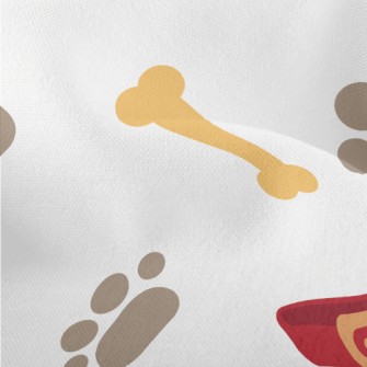 Collar Footprint Dog Bone Lightweight Performance Linen