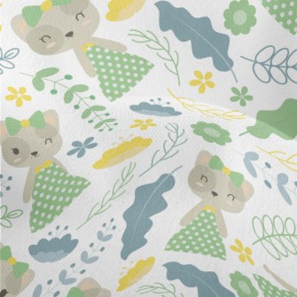 Kitten Wears Elegant Dotted Ou Lightweight Performance Linen