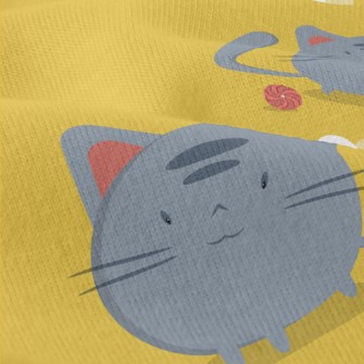 Round Cat And Yarn Ball Modern Jersey