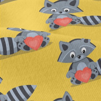 Striped Raccoon Heart Modern Jersey