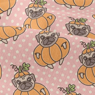 Pug In Pumpkin Outfit Modern Jersey