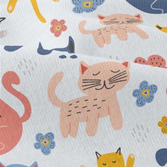 Kids Doodle Cat Modern Jersey