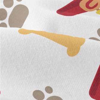 Collar Footprint Dog Bone Modern Jersey