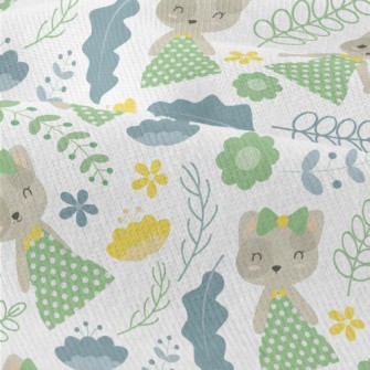 Kitten Wears Elegant Dotted Ou Modern Jersey