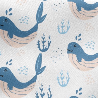 Leisurely Whale Watching Jersey Backed Fleece