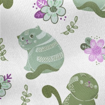 Playing Coquettishly With Kitt Jersey Backed Fleece