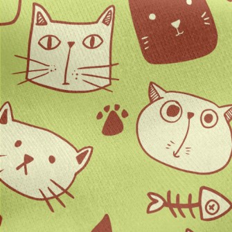 Disdain Expression Kitten Jersey Backed Fleece