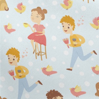 Leisurely Afternoon Tea People Pongee