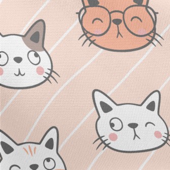 Kitten Funny Expression Pongee