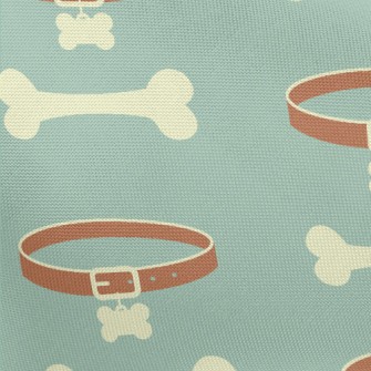 Dog Collar With Bones Pongee