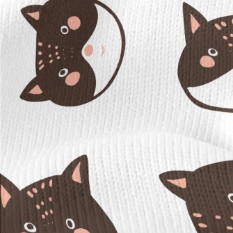 Blushing Big-headed Cat Stretch Jersey