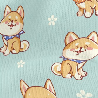 Healing Smiling Shiba Inu Stretch Jersey