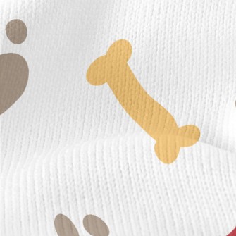 Collar Footprint Dog Bone Stretch Jersey