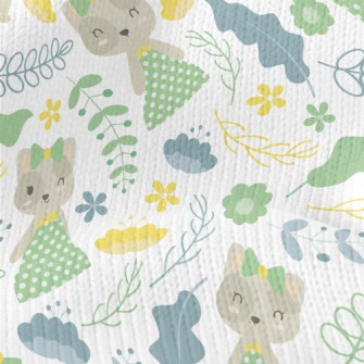 Kitten Wears Elegant Dotted Ou Stretch Jersey